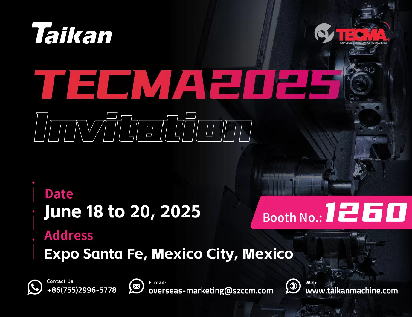 دعوة: TECMA2025 _ ندعوك بصدق لزيارة تايكان