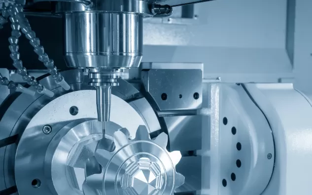 ماكينة CNC تعمل