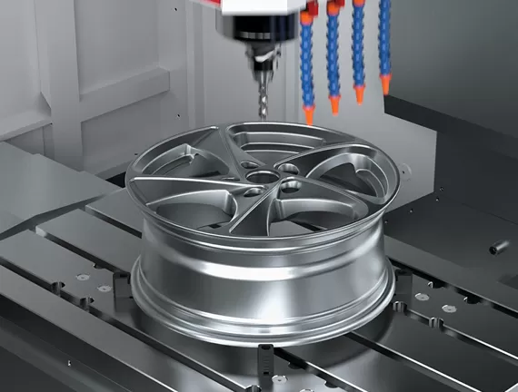wheel hub machining