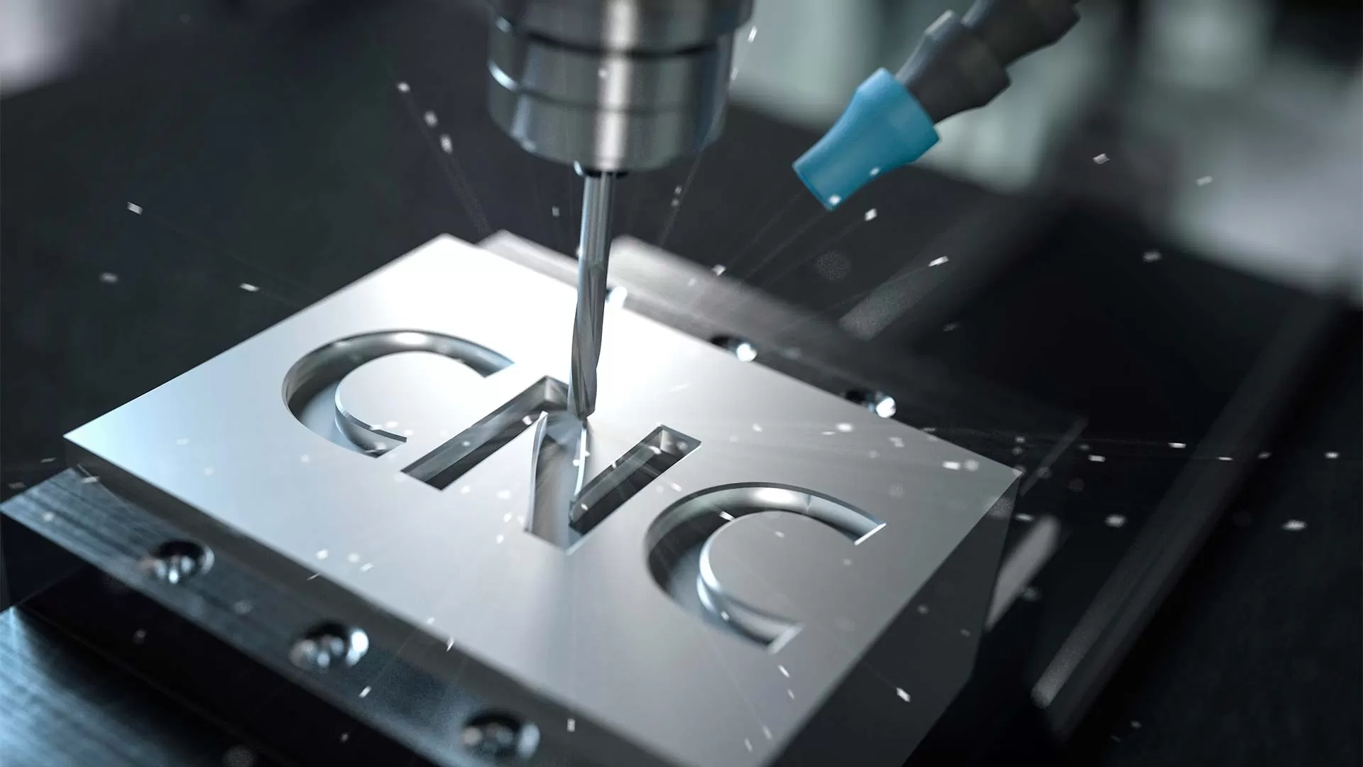 مركز تصنيع CNC يعمل